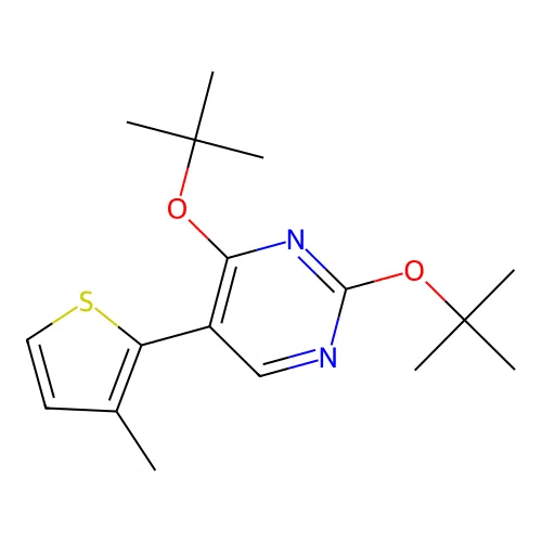 2,4-Ditert-butoxy-5-(3-methyl-2-thienyl)pyrimidine structure
