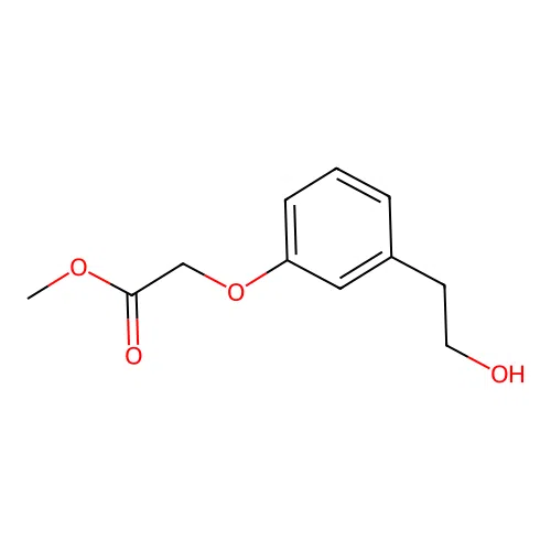 Acetic acid, [3-(2-hydroxyethyl)phenoxy]-, methyl ester structure