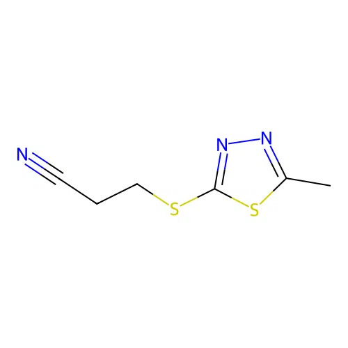 3-(5-Methyl-1,3,4-thiadiazol-2-ylthio)propanenitrile structure