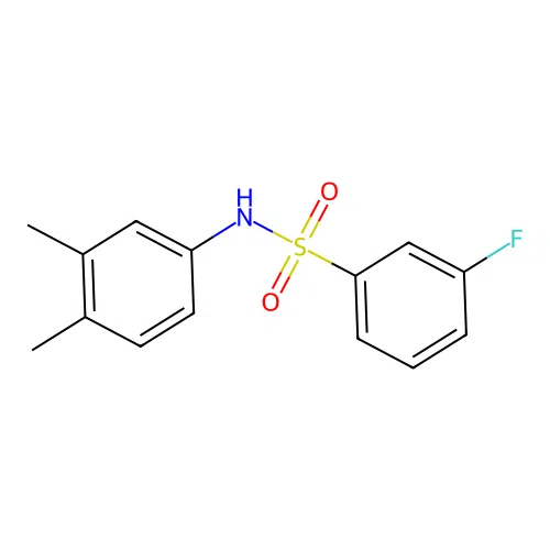 N-(3,4-dimethylphenyl)-3-fluorobenzenesulfonamide structure