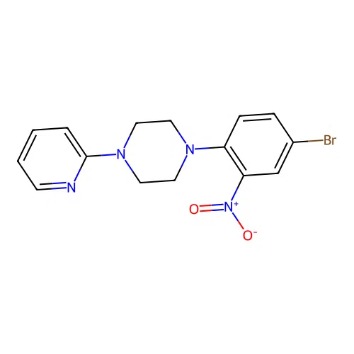 1-(4-Bromo-2-nitrophenyl)-4-pyridin-2-ylpiperazine structure