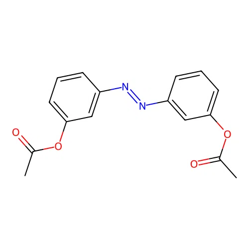 [3-[(3-Acetyloxyphenyl)diazenyl]phenyl] acetate structure