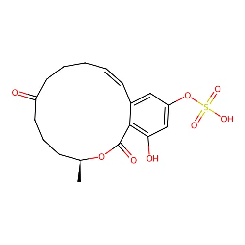 Zearalenone-4-sulfate structure