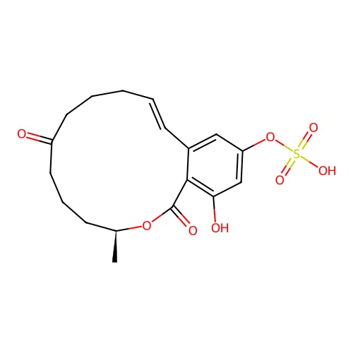 Zearalenone-4-sulfate structure