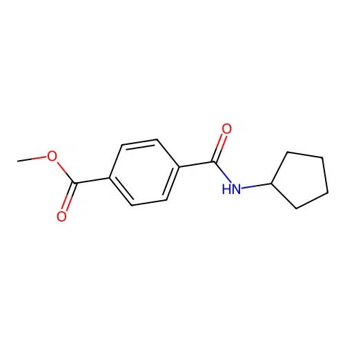 Methyl 4-(cyclopentylcarbamoyl)benzoate structure