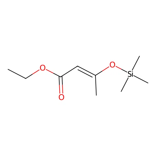 2-Butenoic acid, 3-[(trimethylsilyl)oxy]-, ethyl ester structure