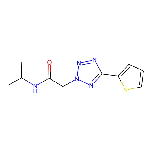 n-Isopropyl-2-(5-(thiophen-2-yl)-2h-tetrazol-2-yl)acetamide structure
