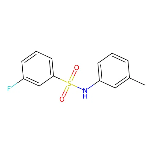 3-fluoro-N-(3-methylphenyl)benzenesulfonamide structure