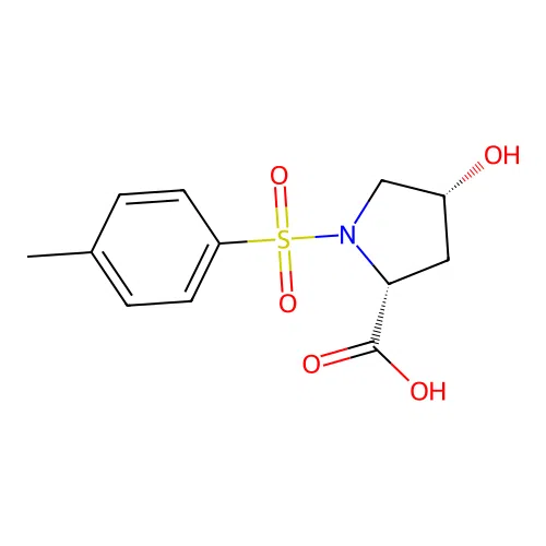 (2R,4R)-4-Hydroxy-1-(4-methylbenzenesulfonyl)pyrrolidine-2-carboxylic acid structure