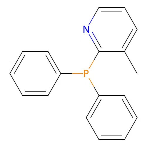 2-(Diphenylphosphino)-3-methylpyridine structure