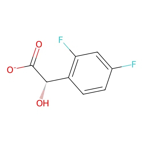 (2S)-2-(2,4-difluorophenyl)-2-hydroxyacetate structure