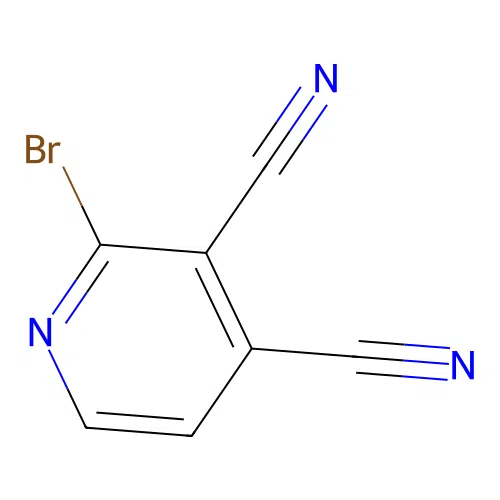 2-Bromopyridine-3,4-dicarbonitrile structure
