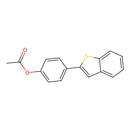 2-(4-Acetoxyphenyl)benzothiophene structure