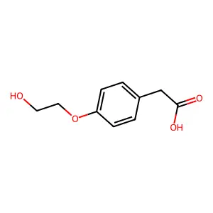 2-(4-Hydroxyethoxyphenyl)acetic acid structure