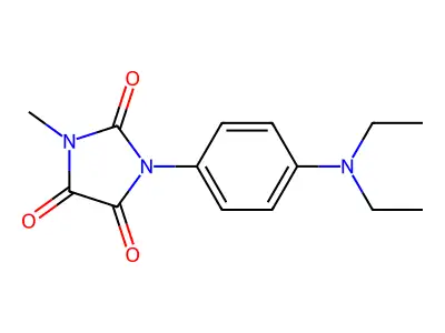 Imidazolidinetrione, (4-(diethylamino)phenyl)methyl- structure