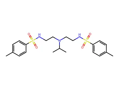 bis[2-(4-methylbenzenesulfonamido)ethyl](propan-2-yl)amine structure