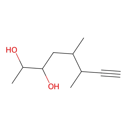 5,6-Dimethyloct-7-yne-2,3-diol structure