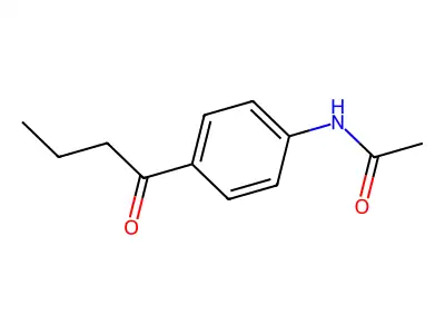 N-(4-Butyrylphenyl)acetamide structure