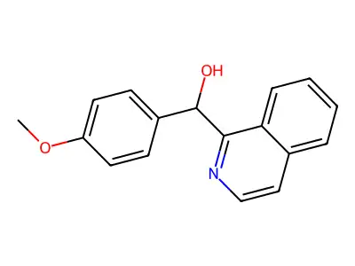 Isoquinolin-1-yl(4-methoxyphenyl)methanol structure