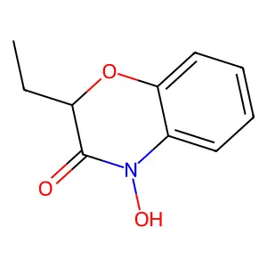 2-Ethyl-4-hydroxy-1,4-benzoxazin-3-one structure