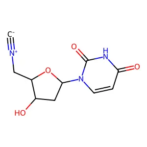 5'-Isocyano-2',5'-dideoxyuridine structure
