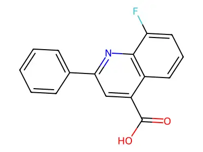 8-Fluoro-2-phenylquinoline-4-carboxylic acid structure