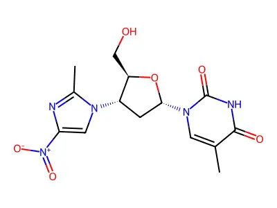 3'-(2-Me-4-NO2imidazol-1-yl)-a-dT structure