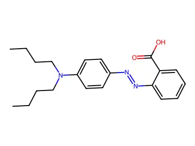 Benzoic acid, 2-[[4-(dibutylamino)phenyl]azo]- structure
