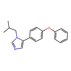 1-(2-methylpropyl)-5-(4-phenoxyphenyl)-1H-imidazole structure