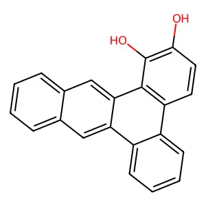 Dibenz(a,c)anthracene-1,2-diol structure