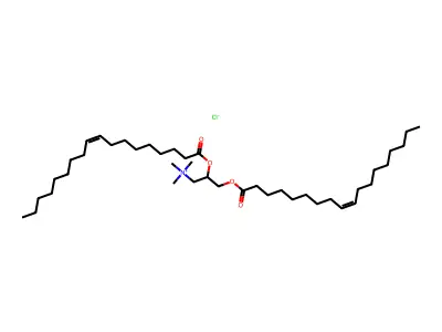 2,3-Di(octadec-9-enoyloxy)propyl-trimethylazanium structure