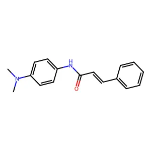 (Z)-N-(4-(dimethylamino)phenyl)-3-phenylacrylamide structure