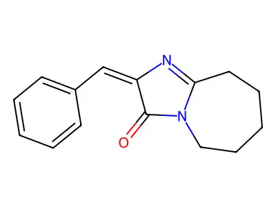 2-Benzylidene-6,7,8,9-tetrahydro-2H-imidazo[1,2-a]azepin-3(5H)-one structure