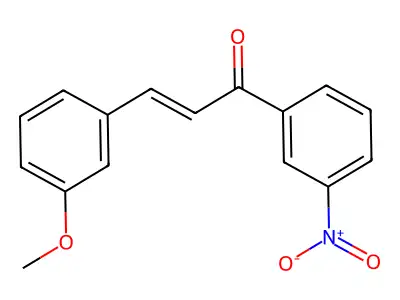 3-(3-Methoxyphenyl)-1-(3-nitrophenyl)prop-2-en-1-one structure