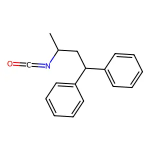 N-(1-methyl-3,3-diphenylpropyl)isocyanate structure