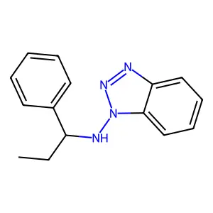 N-alpha-Ethylbenzyl-1-aminobenzotriazole structure
