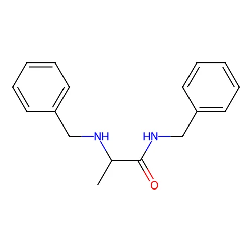 N-Benzyl-2-benzylaminopropanamide structure