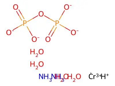 diamminediaqua(pyrophosphato(3-))chromium (III) structure