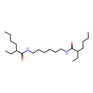 N,N'-Hexane-1,6-diylbis(2-ethylhexanamide) structure