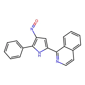 1-(4-Nitroso-5-phenyl-1H-pyrrol-2-yl)isoquinoline structure