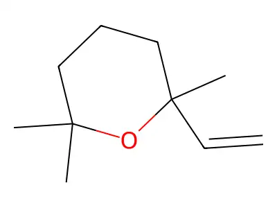 2,6,6-Trimethyl-2-vinyltetrahydropyran structure