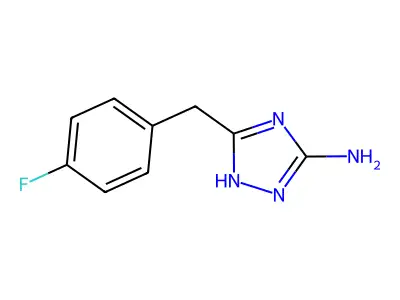 5-[(4-fluorophenyl)methyl]-4H-1,2,4-triazol-3-amine structure