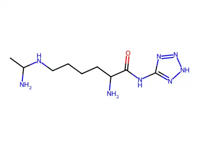 L-N6-(1-Iminoethyl) Lysine 5-Tetrazole Amide, Dihydrochloride structure