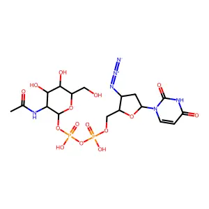 N-AcGlucoseaminediPO4AzddU structure