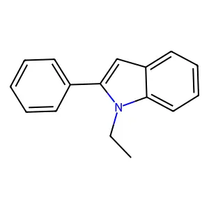 1-ethyl-2-phenyl-1H-indole structure