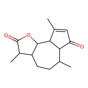 3,6,9-Trimethyl-3,3a,4,5,6,6a,9a,9b-octahydroazuleno[4,5-b]furan-2,7-dione structure