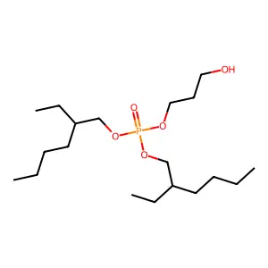 Phosphoric acid, di(2-ethylhexyl) hydroxypropyl ester structure