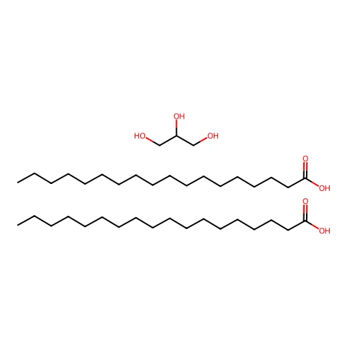 Bis(octadecanoic acid);propane-1,2,3-triol structure