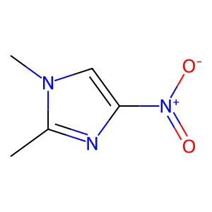 1,2-Dimethyl-4-nitro-1H-imidazole structure
