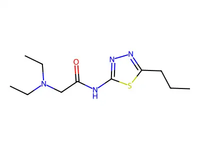 Acetamide, 2-(diethylamino)-N-(5-propyl-1,3,4-thiadiazol-2-yl)- structure
